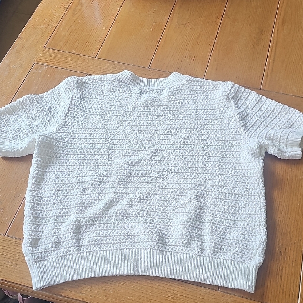 LOFT Textured White Sweater - Picture 5 of 5